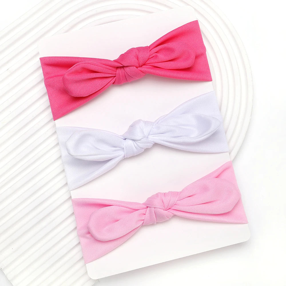 3Pcs Baby Girls Headband Set Bow Knot Head Wrap Bandage Kids Toddlers Headwear Hair Band Infant Baby Newborn Hair Accessories